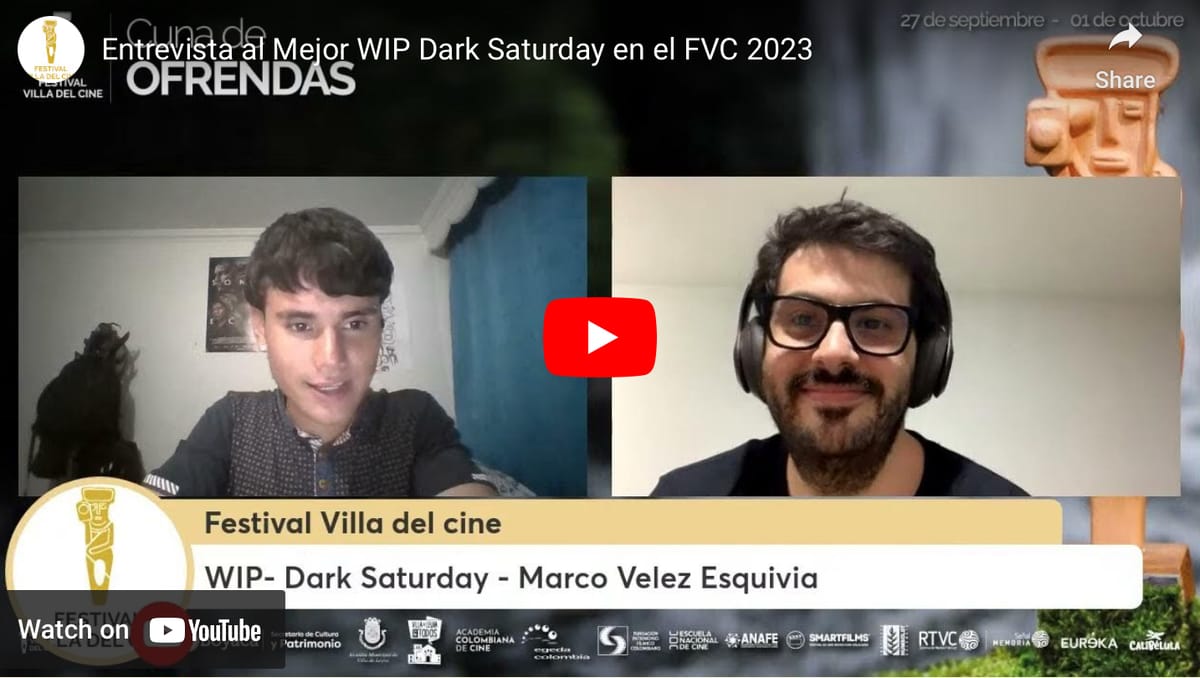 Entrevista al Mejor Work In Progress en el Festival Villa del Cine